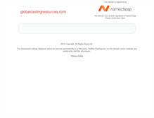 Tablet Screenshot of globalcastingresources.com
